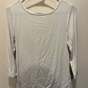 a new day Women's Long Sleeve White Top